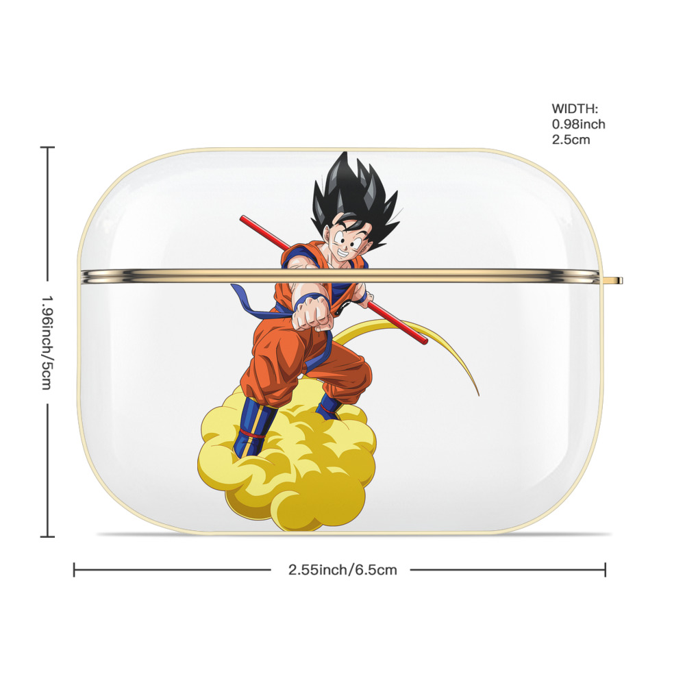 ドラゴンボール 孫 悟飯（そんごはん）DRAGON BALL Son Gohan 【AirPods Pro用】ハードシェル保護ケース｜耐衝撃・防指紋・カラビナ付き商品仕様