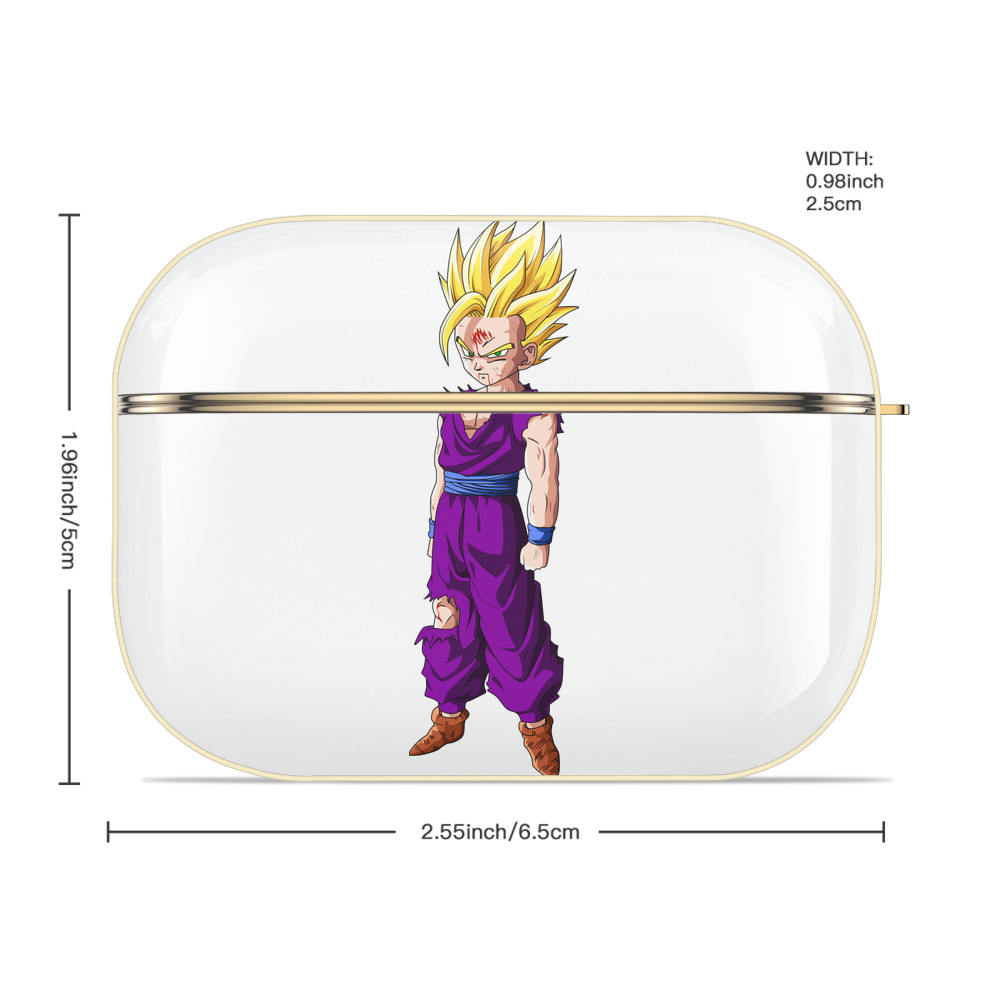 ドラゴンボール 孫 悟飯（そんごはん）DRAGON BALL Son Gohan 【AirPods Pro用】ハードシェル保護ケース｜耐衝撃・防指紋・カラビナ付き商品仕様