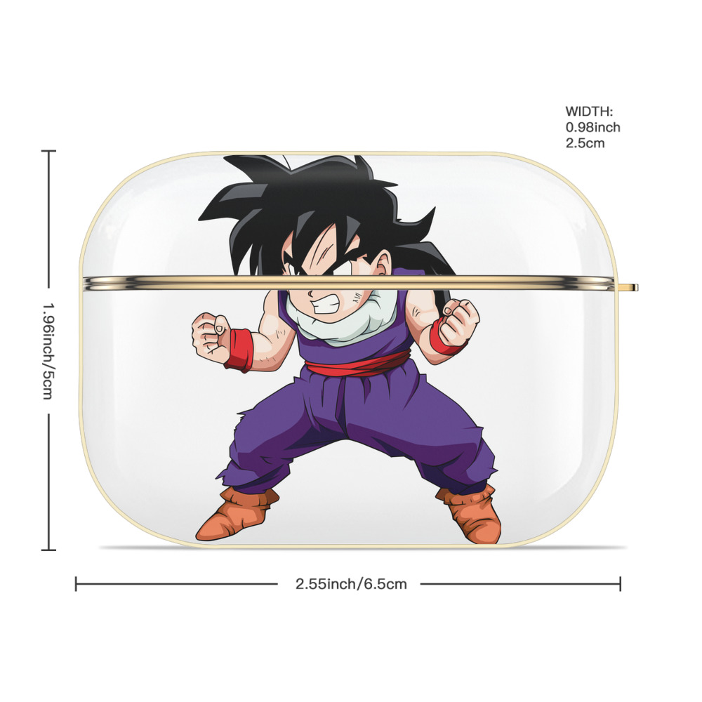 ドラゴンボール 孫 悟飯（そんごはん）DRAGON BALL Son Gohan 【AirPods Pro用】ハードシェル保護ケース｜耐衝撃・防指紋・カラビナ付き商品仕様