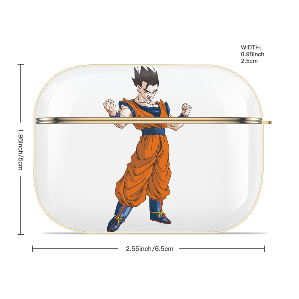 ドラゴンボール 孫 悟飯（そんごはん）DRAGON BALL Son Gohan 【AirPods Pro用】ハードシェル保護ケース｜耐衝撃・防指紋・カラビナ付き商品仕様
