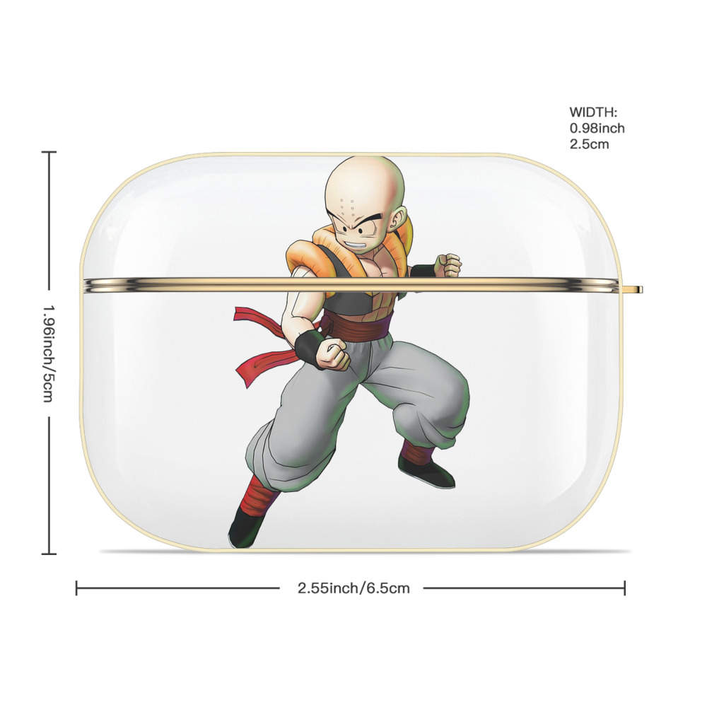 ドラゴンボール クリリン DRAGON BALL krillin 【AirPods Pro用】ハードシェル保護ケース｜耐衝撃・防指紋・カラビナ付き商品仕様