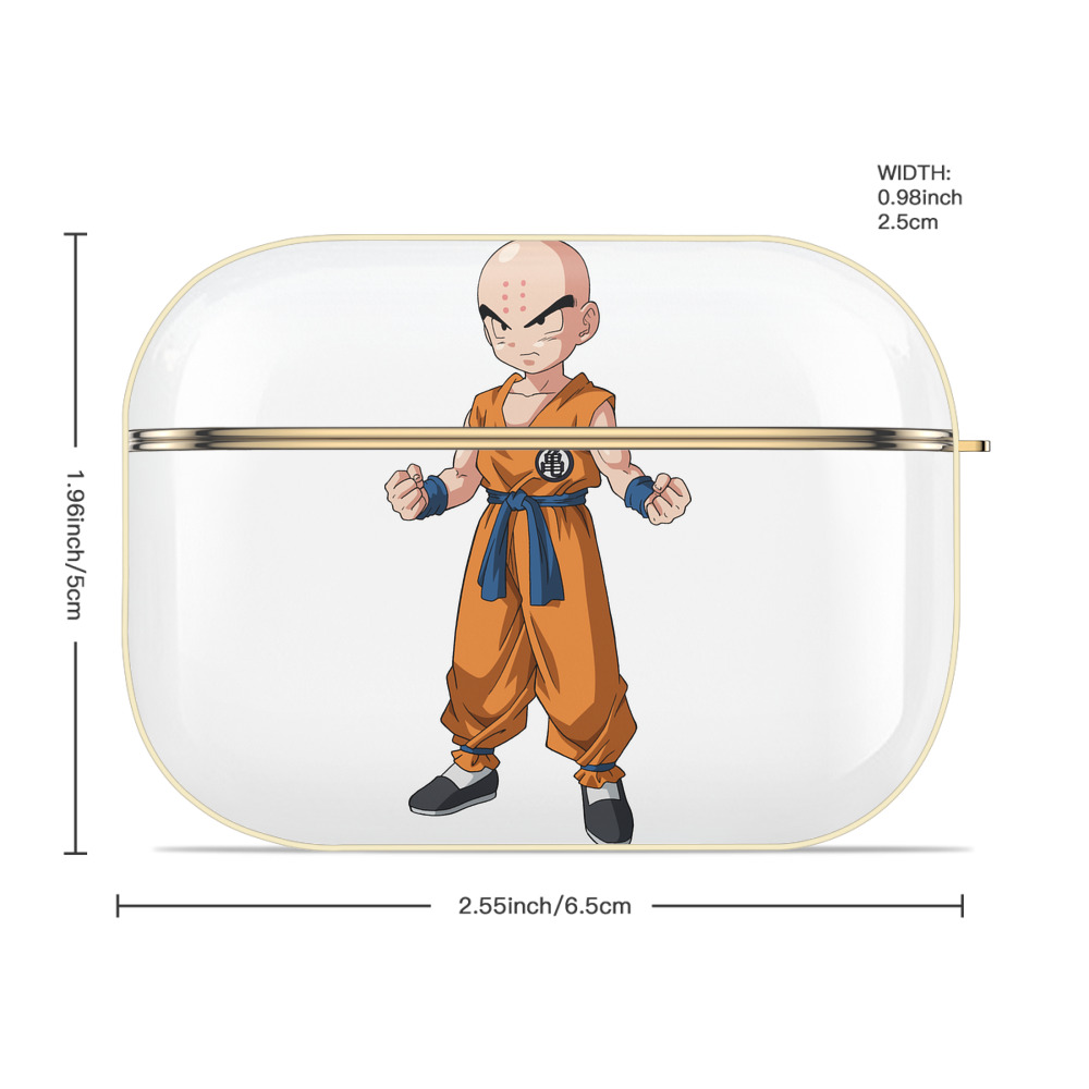ドラゴンボール クリリン DRAGON BALL krillin 【AirPods Pro用】ハードシェル保護ケース｜耐衝撃・防指紋・カラビナ付き商品仕様