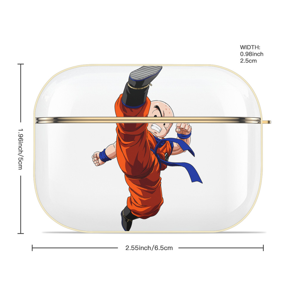 ドラゴンボール クリリン DRAGON BALL krillin 【AirPods Pro用】ハードシェル保護ケース｜耐衝撃・防指紋・カラビナ付き商品仕様