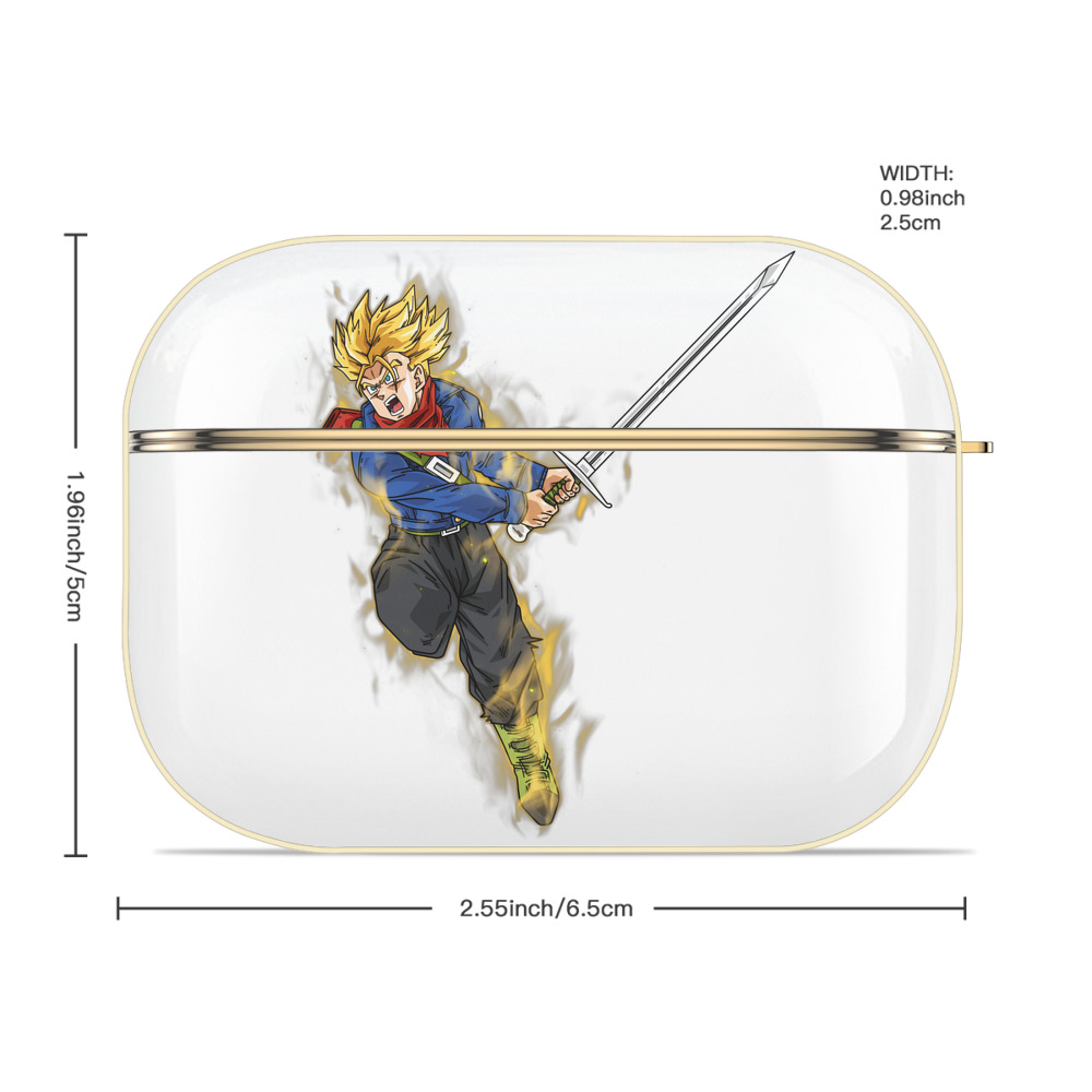 ドラゴンボール トランクス（Torankusu）DRAGON BALL Trunks 【AirPods Pro用】ハードシェル保護ケース｜耐衝撃・防指紋・カラビナ付き商品仕様