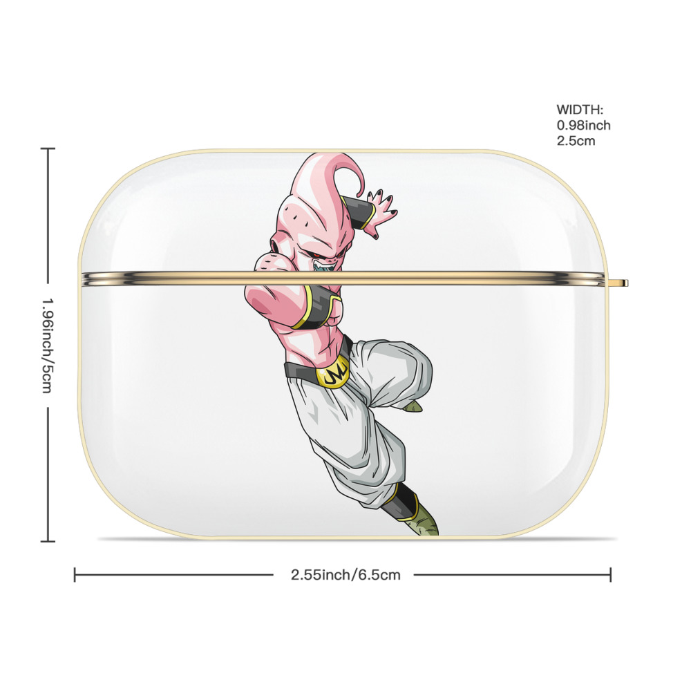 ドラゴンボール 魔人ブウ DRAGON BALL Majin Buu 【AirPods Pro用】ハードシェル保護ケース｜耐衝撃・防指紋・カラビナ付き商品仕様