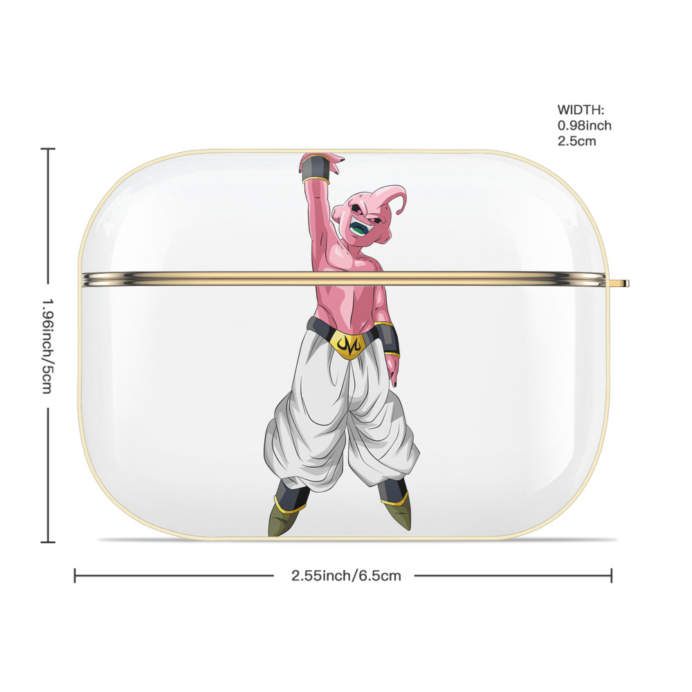 ドラゴンボール 魔人ブウ DRAGON BALL Majin Buu 【AirPods Pro用】ハードシェル保護ケース｜耐衝撃・防指紋・カラビナ付き商品仕様