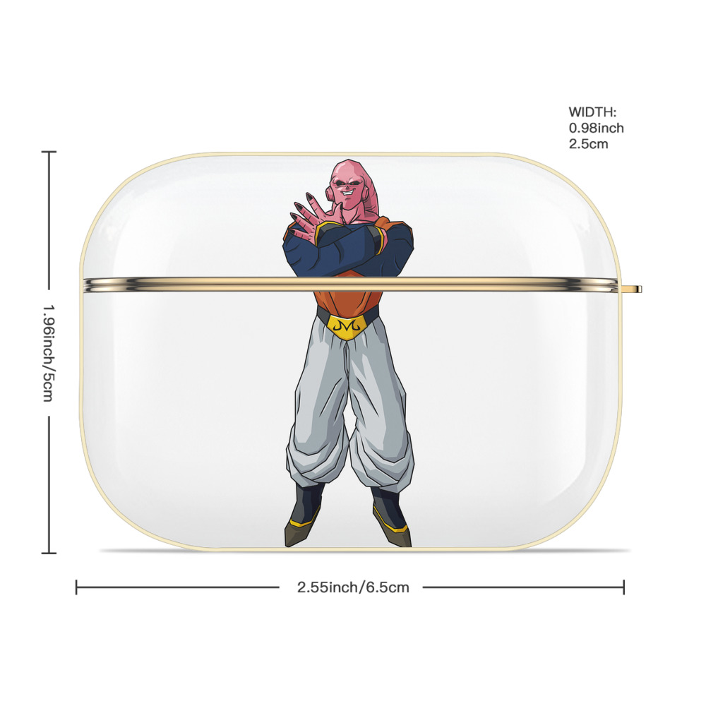 ドラゴンボール 魔人ブウ DRAGON BALL Majin Buu 【AirPods Pro用】ハードシェル保護ケース｜耐衝撃・防指紋・カラビナ付き商品仕様