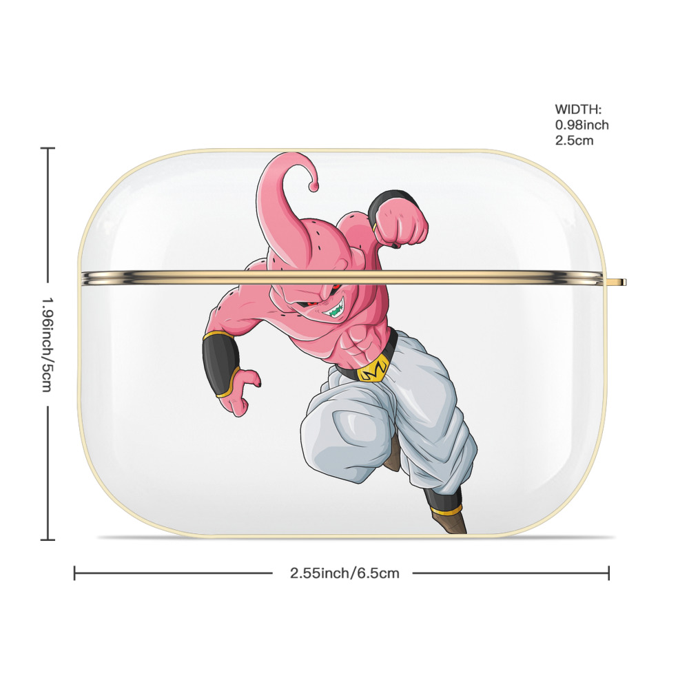 ドラゴンボール 魔人ブウ DRAGON BALL Majin Buu 【AirPods Pro用】ハードシェル保護ケース｜耐衝撃・防指紋・カラビナ付き商品仕様