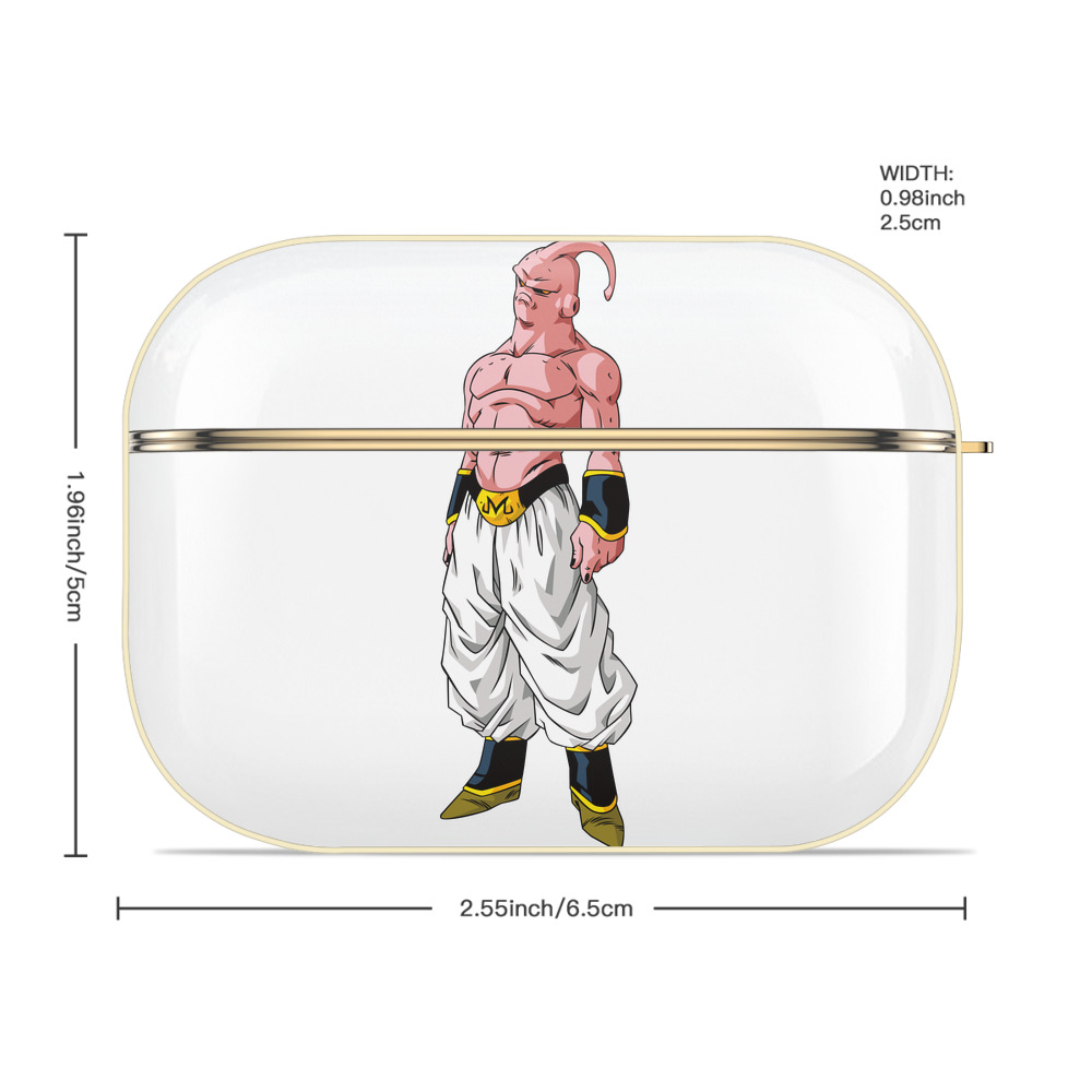 ドラゴンボール 魔人ブウ DRAGON BALL Majin Buu 【AirPods Pro用】ハードシェル保護ケース｜耐衝撃・防指紋・カラビナ付き商品仕様