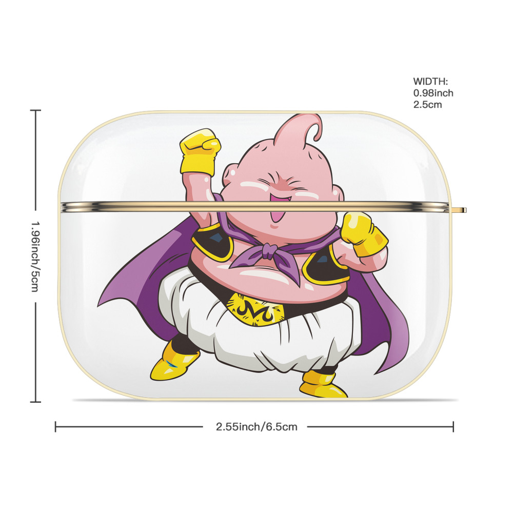 ドラゴンボール 魔人ブウ DRAGON BALL Majin Buu 【AirPods Pro用】ハードシェル保護ケース｜耐衝撃・防指紋・カラビナ付き商品仕様