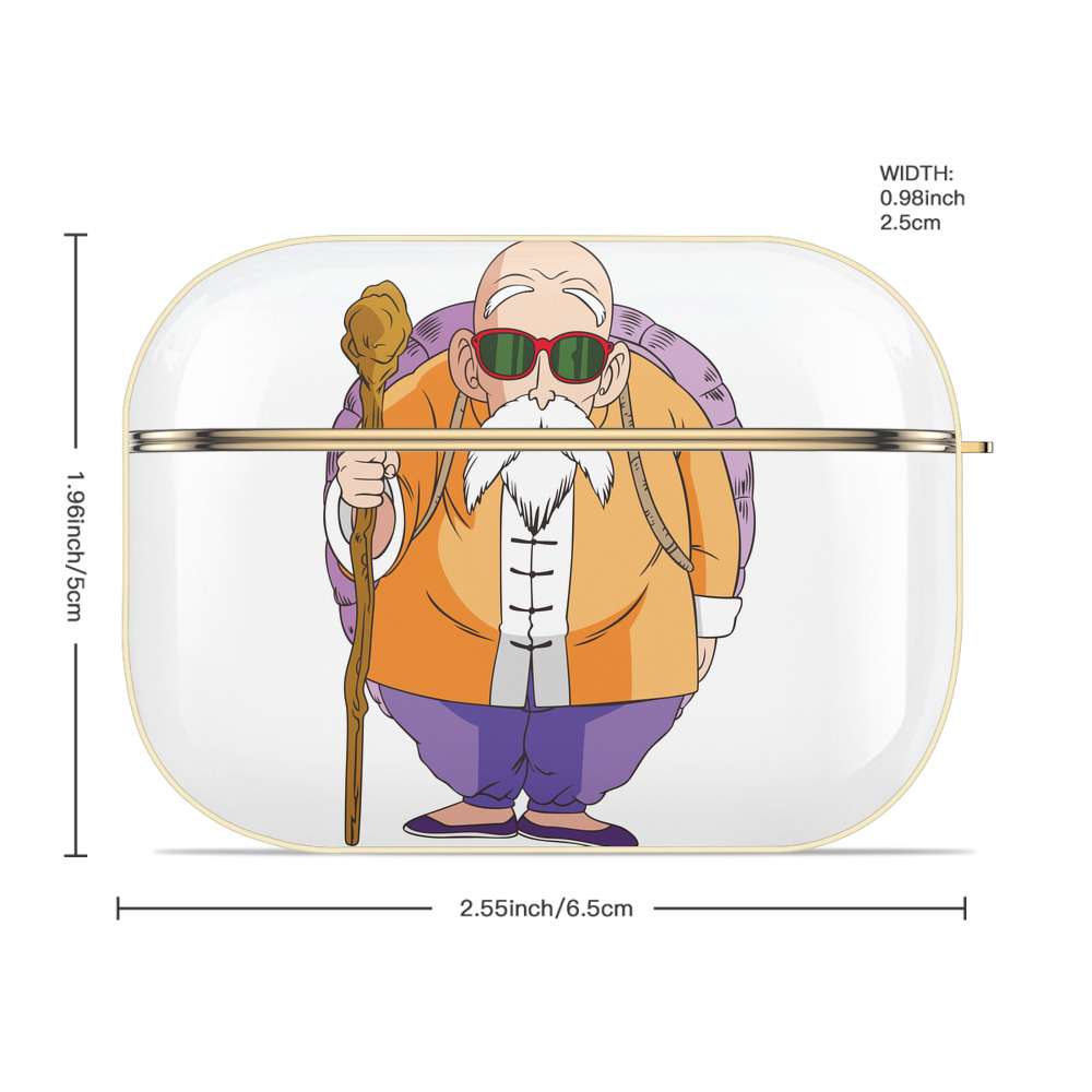 ドラゴンボール 亀仙人（かめせんにん） DRAGON BALL Master Roshi Kame Sennin 【AirPods Pro用】ハードシェル保護ケース｜耐衝撃・防指紋・カラビナ付き商品仕様