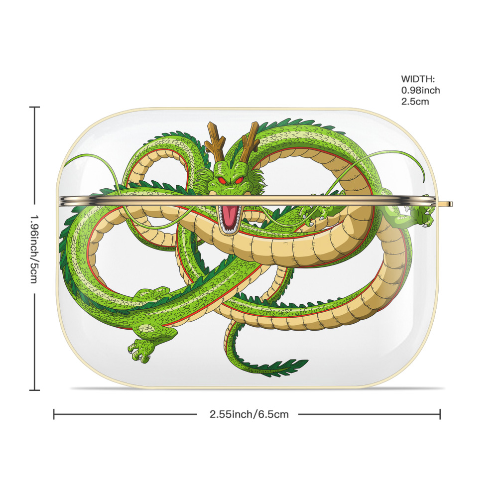 ドラゴンボール 神龍 シェンロン DRAGON BALL Shenron 【AirPods Pro用】ハードシェル保護ケース｜耐衝撃・防指紋・カラビナ付き商品仕様