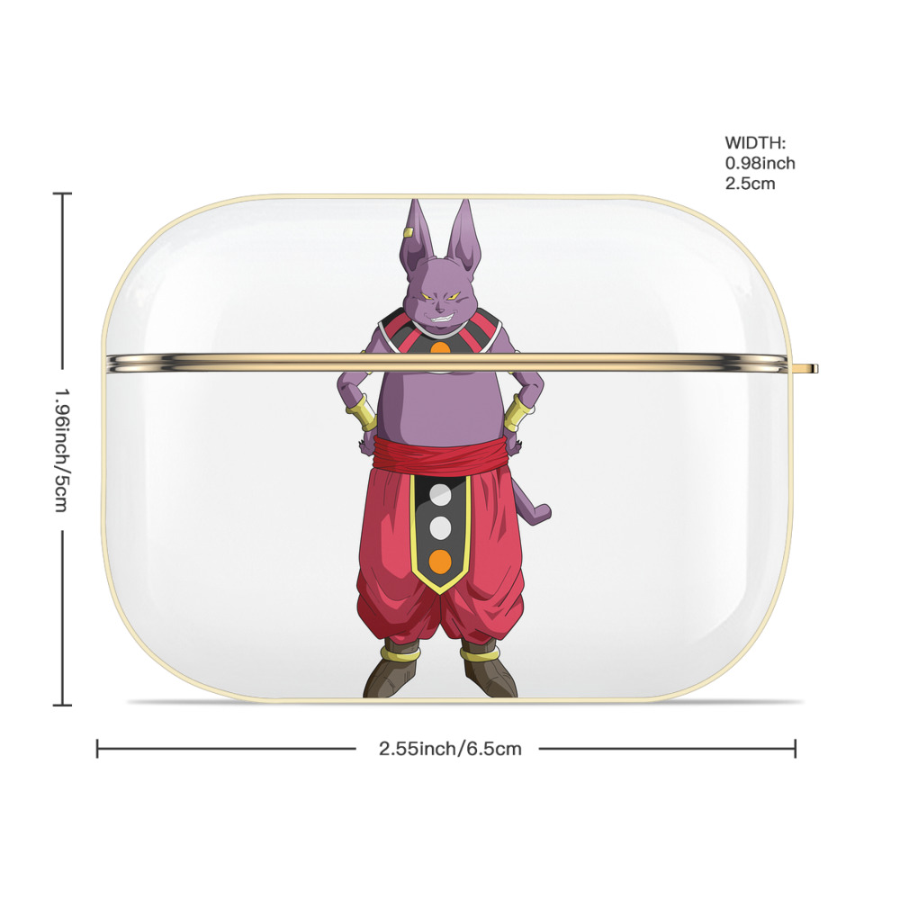 ドラゴンボール シャンパ DRAGON BALL Champa 【AirPods Pro用】ハードシェル保護ケース｜耐衝撃・防指紋・カラビナ付き商品仕様
