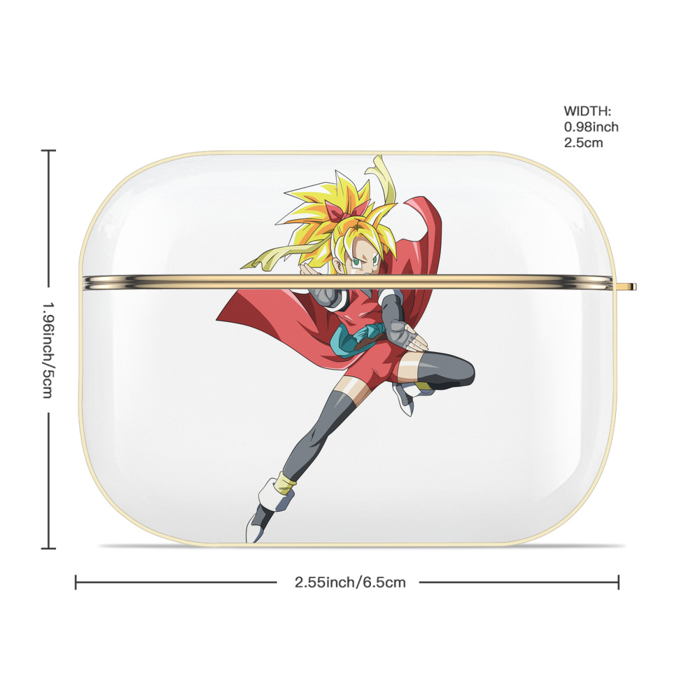 ドラゴンボール カリフラ DRAGON BALL Caulifla 【AirPods Pro用】ハードシェル保護ケース｜耐衝撃・防指紋・カラビナ付き商品仕様