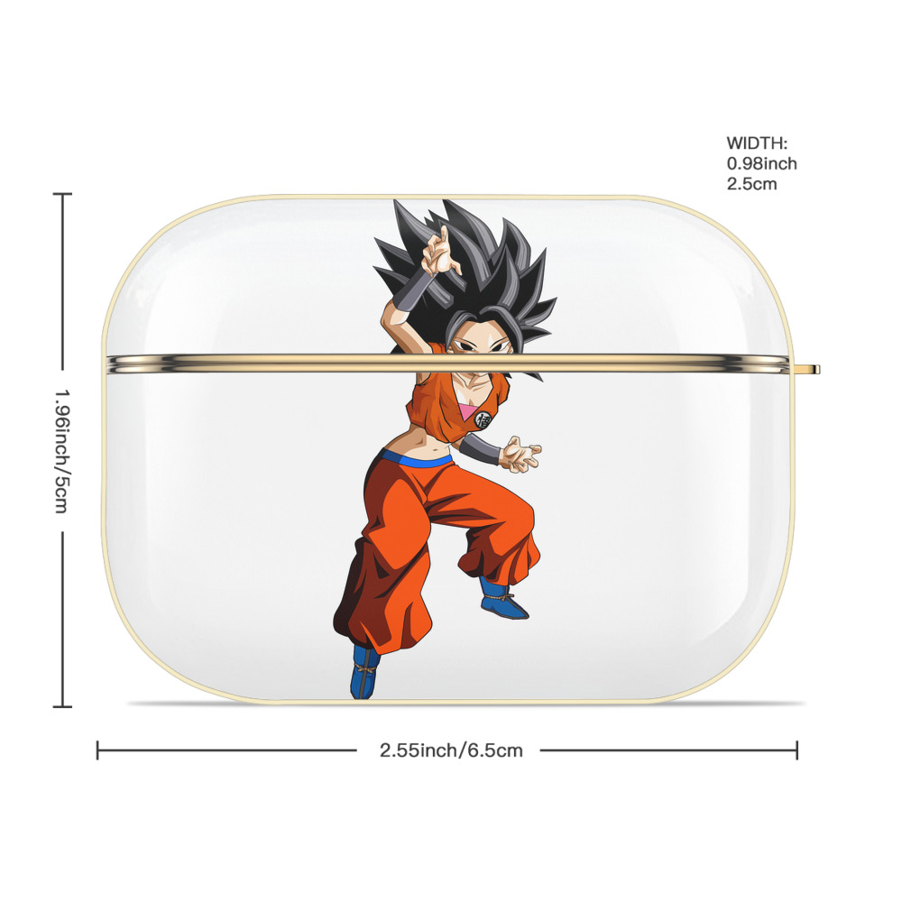 ドラゴンボール カリフラ DRAGON BALL Caulifla 【AirPods Pro用】ハードシェル保護ケース｜耐衝撃・防指紋・カラビナ付き商品仕様