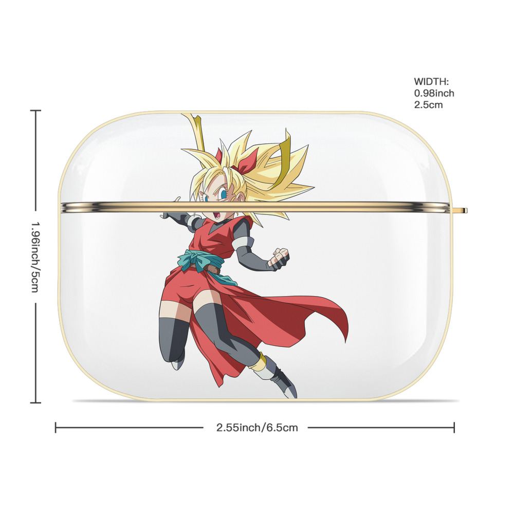 ドラゴンボール カリフラ DRAGON BALL Caulifla 【AirPods Pro用】ハードシェル保護ケース｜耐衝撃・防指紋・カラビナ付き商品仕様
