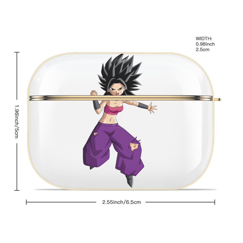 ドラゴンボール カリフラ DRAGON BALL Caulifla 【AirPods Pro用】ハードシェル保護ケース｜耐衝撃・防指紋・カラビナ付き商品仕様