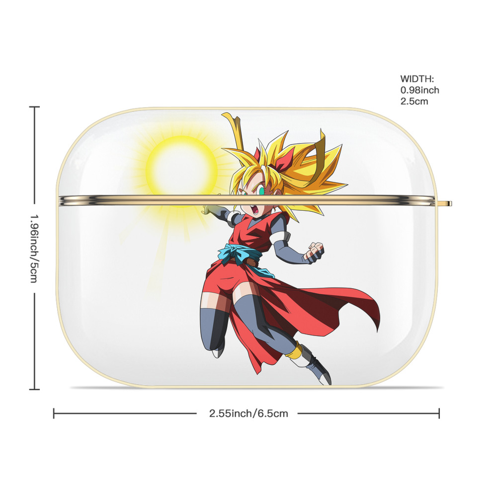 ドラゴンボール カリフラ DRAGON BALL Caulifla 【AirPods Pro用】ハードシェル保護ケース｜耐衝撃・防指紋・カラビナ付き商品仕様