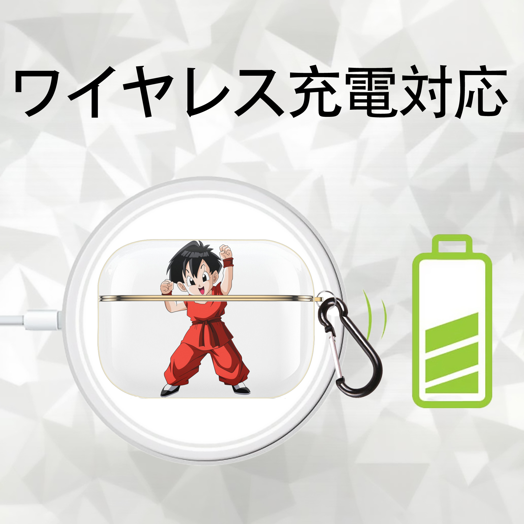 ドラゴンボール パン DRAGON BALL Pan 【AirPods Pro用】ハードシェル保護ケース｜耐衝撃・防指紋・カラビナ付き商品仕様