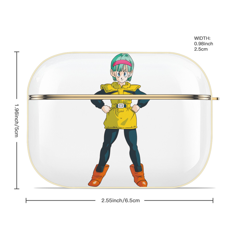 ドラゴンボール ブルマ DRAGON BALL Bulma 【AirPods Pro用】ハードシェル保護ケース｜耐衝撃・防指紋・カラビナ付き商品仕様