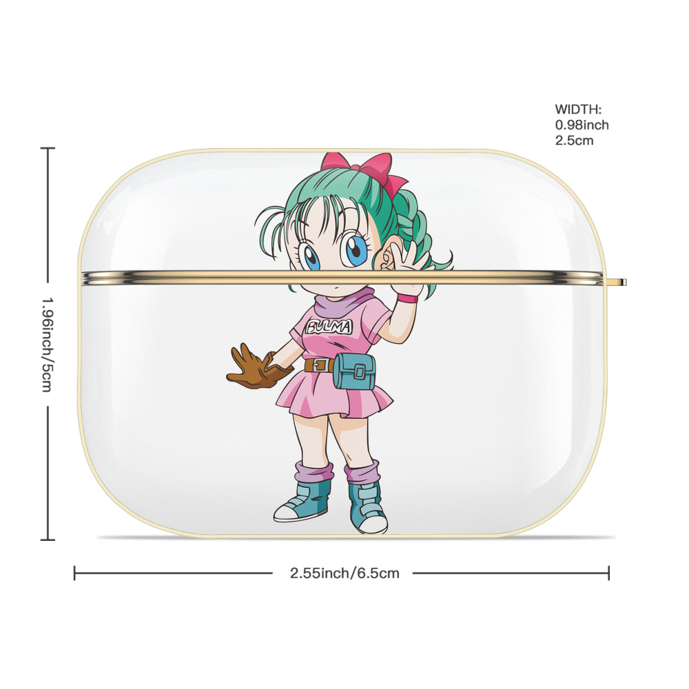 ドラゴンボール ブルマ DRAGON BALL Bulma 【AirPods Pro用】ハードシェル保護ケース｜耐衝撃・防指紋・カラビナ付き商品仕様