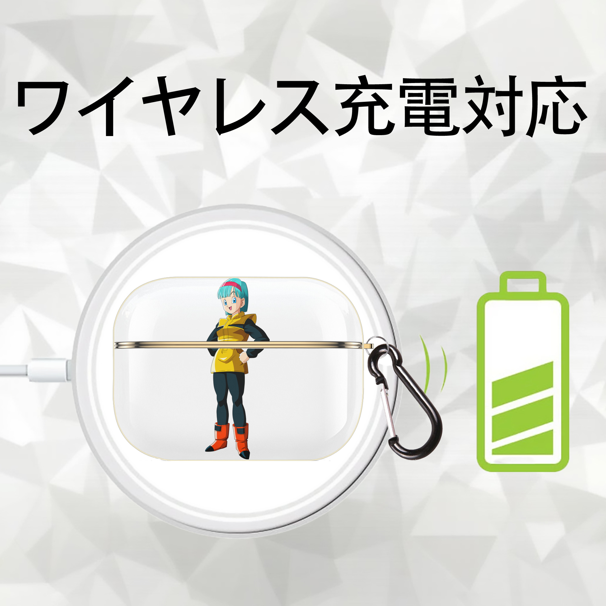 ドラゴンボール DRAGON BALL 【AirPods Pro用】ハードシェル保護ケース｜耐衝撃・防指紋・カラビナ付き商品仕様