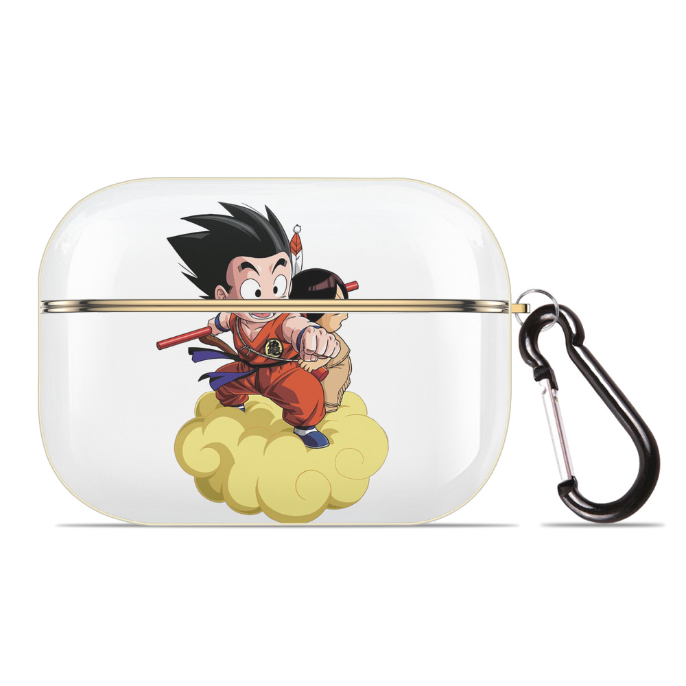 （画像用） ドラゴンボール 孫悟空（そん ごくう）Son Goku カカロット DRAGON BALL Kakarotto 【AirPods Pro用】ハードシェル保護ケース｜耐衝撃・防指紋・カラビナ付き商品仕様