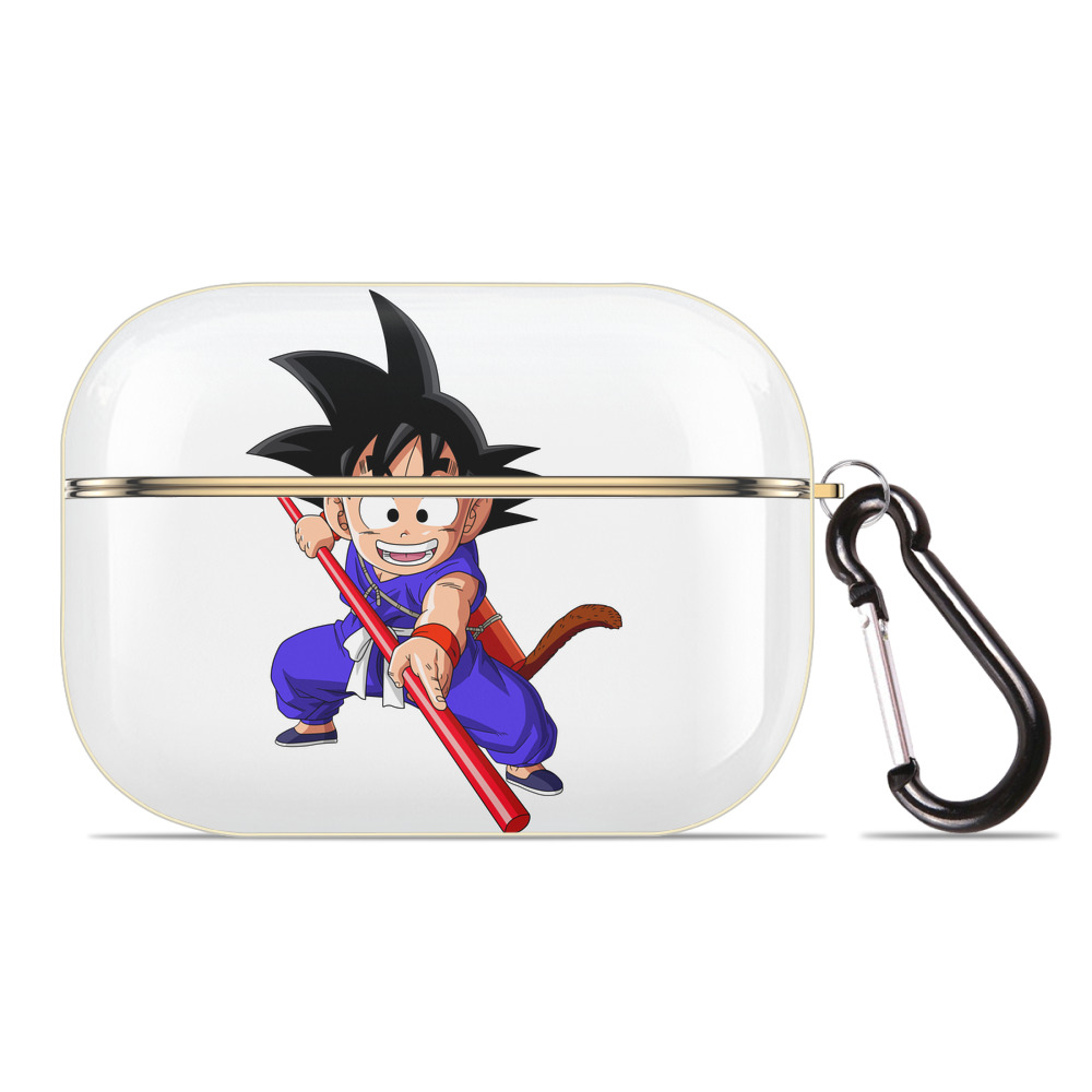 （画像用） ドラゴンボール 孫悟空（そん ごくう）Son Goku カカロット DRAGON BALL Kakarotto 【AirPods Pro用】ハードシェル保護ケース｜耐衝撃・防指紋・カラビナ付き商品仕様