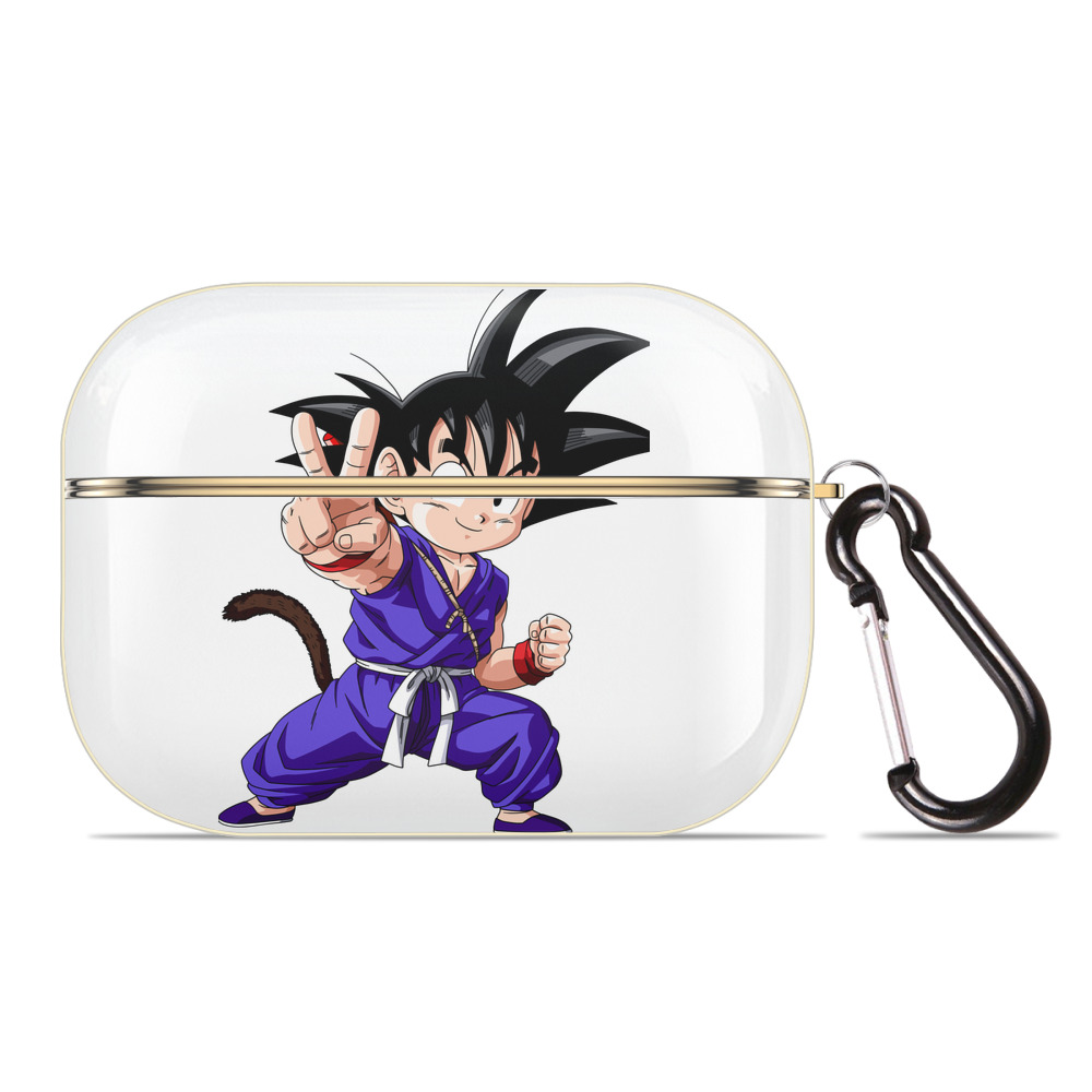 （画像用） ドラゴンボール 孫悟空（そん ごくう）Son Goku カカロット DRAGON BALL Kakarotto 【AirPods Pro用】ハードシェル保護ケース｜耐衝撃・防指紋・カラビナ付き商品仕様