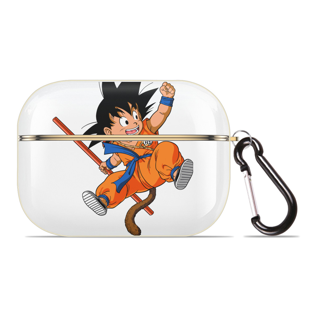 （画像用） ドラゴンボール 孫悟空（そん ごくう）Son Goku カカロット DRAGON BALL Kakarotto 【AirPods Pro用】ハードシェル保護ケース｜耐衝撃・防指紋・カラビナ付き商品仕様