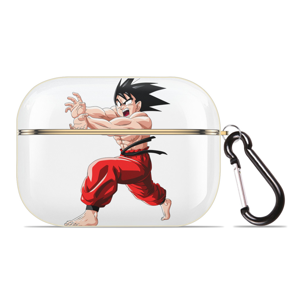 （画像用） ドラゴンボール 孫悟空（そん ごくう）Son Goku カカロット DRAGON BALL Kakarotto 【AirPods Pro用】ハードシェル保護ケース｜耐衝撃・防指紋・カラビナ付き商品仕様