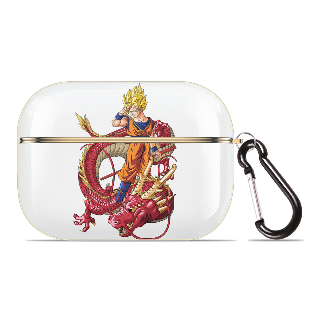 （画像用） ドラゴンボール 孫悟空（そん ごくう）Son Goku カカロット DRAGON BALL Kakarotto 【AirPods Pro用】ハードシェル保護ケース｜耐衝撃・防指紋・カラビナ付き商品仕様