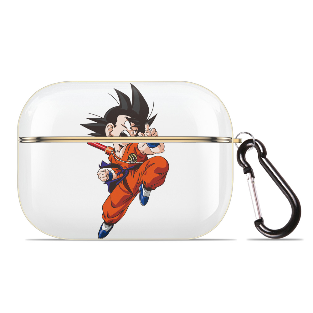 （画像用） ドラゴンボール 孫悟空（そん ごくう）Son Goku カカロット DRAGON BALL Kakarotto 【AirPods Pro用】ハードシェル保護ケース｜耐衝撃・防指紋・カラビナ付き商品仕様