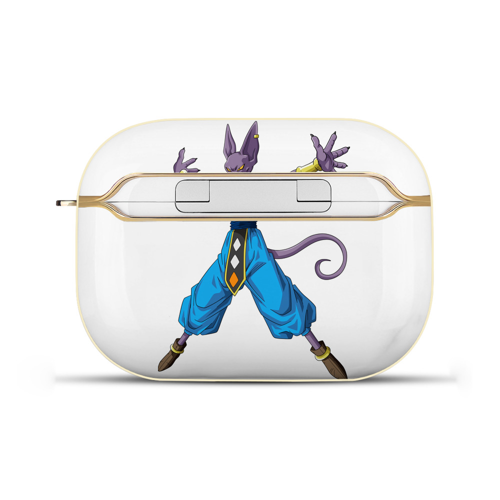 （画像用） ドラゴンボール ビルス 破壊神ビルス DRAGON BALL Beerus Birusu 【AirPods Pro用】ハードシェル保護ケース｜耐衝撃・防指紋・カラビナ付き商品仕様