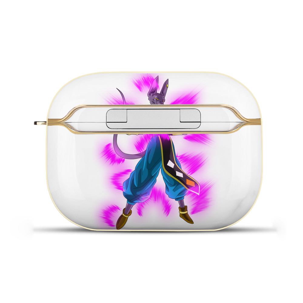（画像用） ドラゴンボール ビルス 破壊神ビルス DRAGON BALL Beerus Birusu 【AirPods Pro用】ハードシェル保護ケース｜耐衝撃・防指紋・カラビナ付き商品仕様