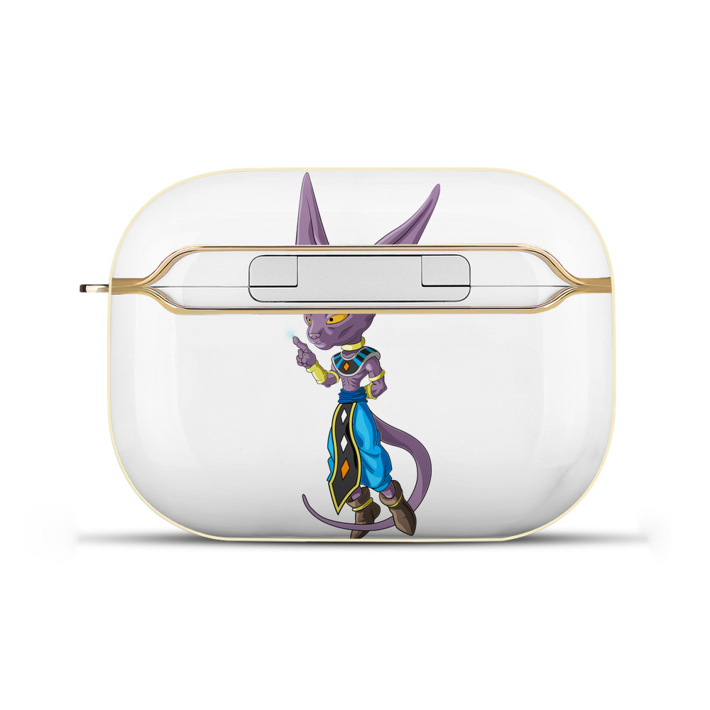 （画像用） ドラゴンボール ビルス 破壊神ビルス DRAGON BALL Beerus Birusu 【AirPods Pro用】ハードシェル保護ケース｜耐衝撃・防指紋・カラビナ付き商品仕様