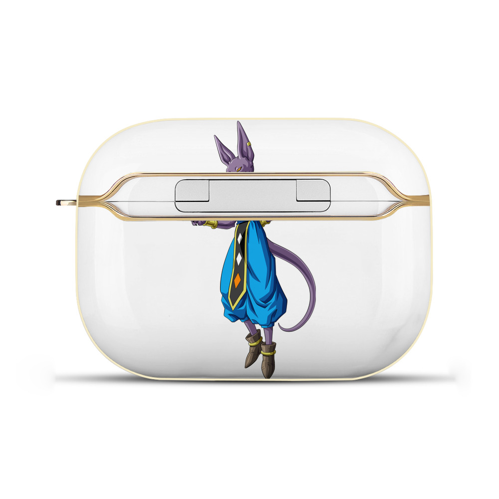 （画像用） ドラゴンボール ビルス 破壊神ビルス DRAGON BALL Beerus Birusu 【AirPods Pro用】ハードシェル保護ケース｜耐衝撃・防指紋・カラビナ付き商品仕様