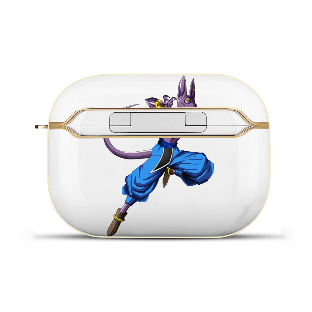 （画像用） ドラゴンボール ビルス 破壊神ビルス DRAGON BALL Beerus Birusu 【AirPods Pro用】ハードシェル保護ケース｜耐衝撃・防指紋・カラビナ付き商品仕様