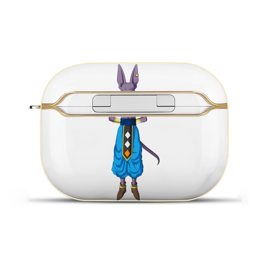 （画像用） ドラゴンボール ビルス 破壊神ビルス DRAGON BALL Beerus Birusu 【AirPods Pro用】ハードシェル保護ケース｜耐衝撃・防指紋・カラビナ付き商品仕様
