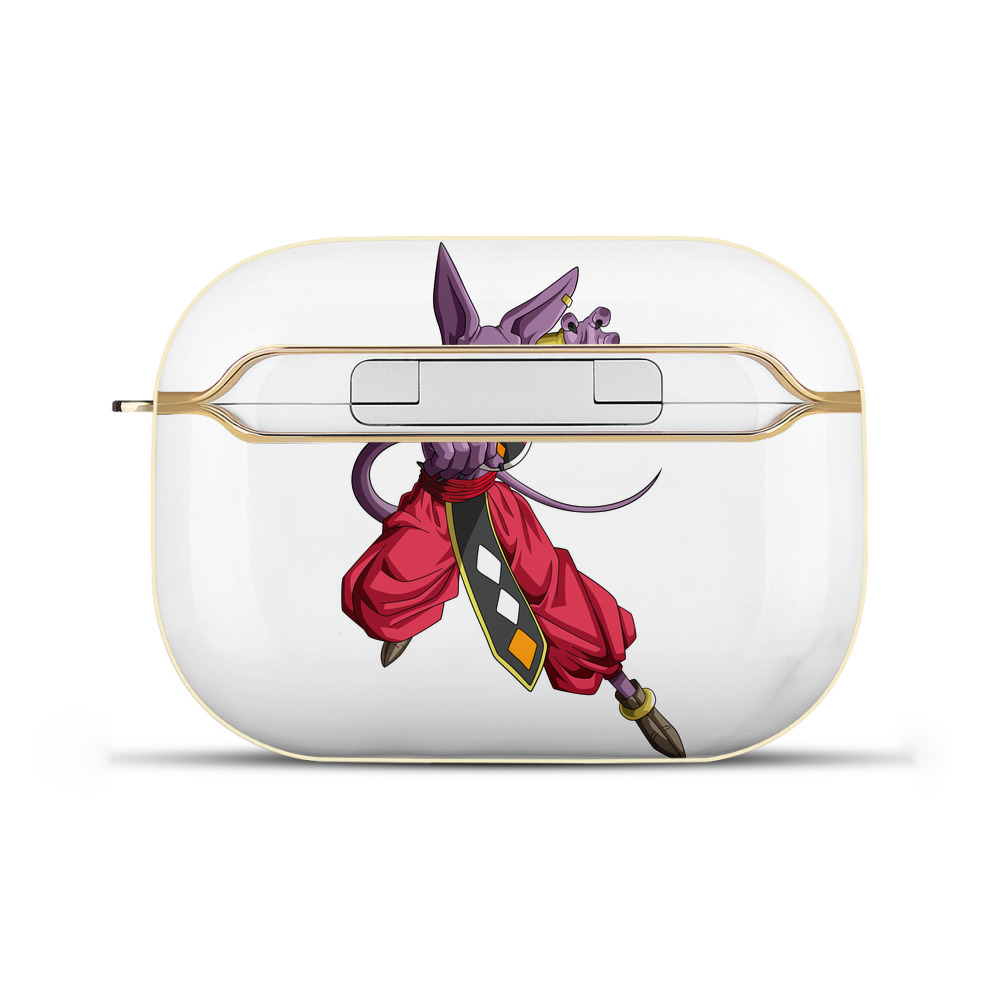 （画像用） ドラゴンボール ビルス 破壊神ビルス DRAGON BALL Beerus Birusu 【AirPods Pro用】ハードシェル保護ケース｜耐衝撃・防指紋・カラビナ付き商品仕様
