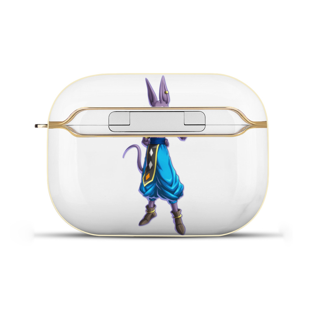 （画像用） ドラゴンボール ビルス 破壊神ビルス DRAGON BALL Beerus Birusu 【AirPods Pro用】ハードシェル保護ケース｜耐衝撃・防指紋・カラビナ付き商品仕様