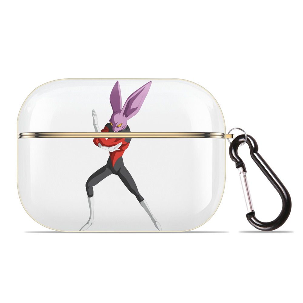 （画像用） ドラゴンボール ビルス 破壊神ビルス DRAGON BALL Beerus Birusu 【AirPods Pro用】ハードシェル保護ケース｜耐衝撃・防指紋・カラビナ付き商品仕様