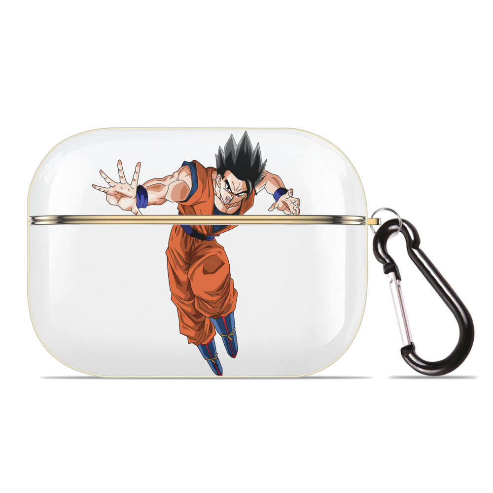 （画像用） ドラゴンボール 孫 悟飯（そんごはん）DRAGON BALL Son Gohan 【AirPods Pro用】ハードシェル保護ケース｜耐衝撃・防指紋・カラビナ付き商品仕様