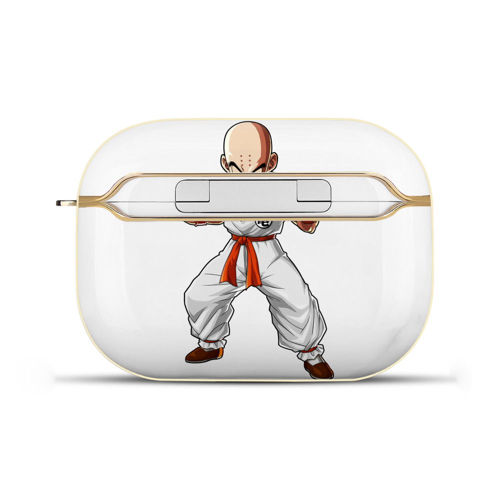 （画像用） ドラゴンボール クリリン DRAGON BALL krillin 【AirPods Pro用】ハードシェル保護ケース｜耐衝撃・防指紋・カラビナ付き商品仕様