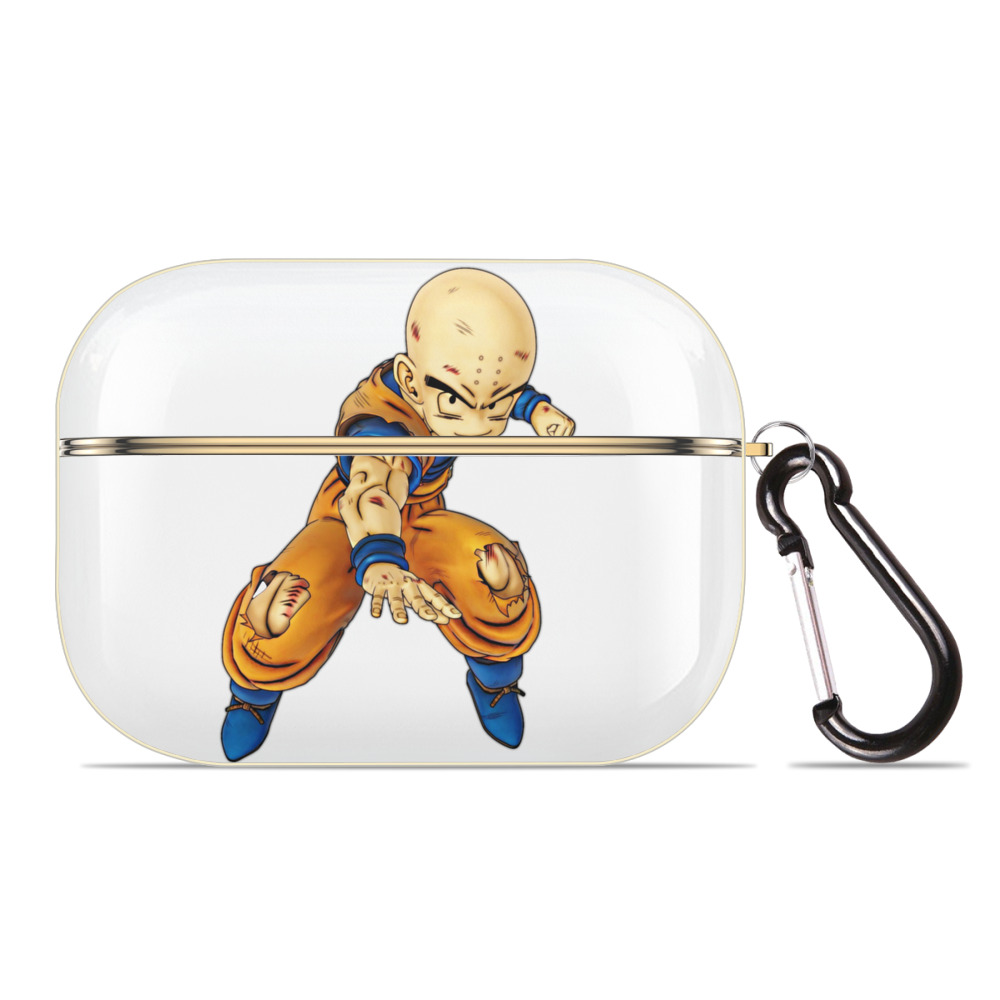 （画像用） ドラゴンボール クリリン DRAGON BALL krillin 【AirPods Pro用】ハードシェル保護ケース｜耐衝撃・防指紋・カラビナ付き商品仕様