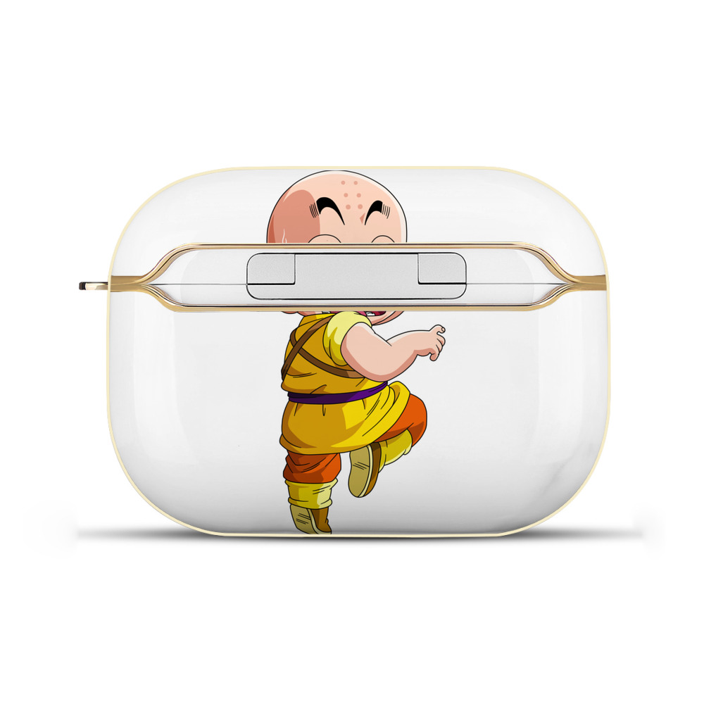 （画像用） ドラゴンボール クリリン DRAGON BALL krillin 【AirPods Pro用】ハードシェル保護ケース｜耐衝撃・防指紋・カラビナ付き商品仕様