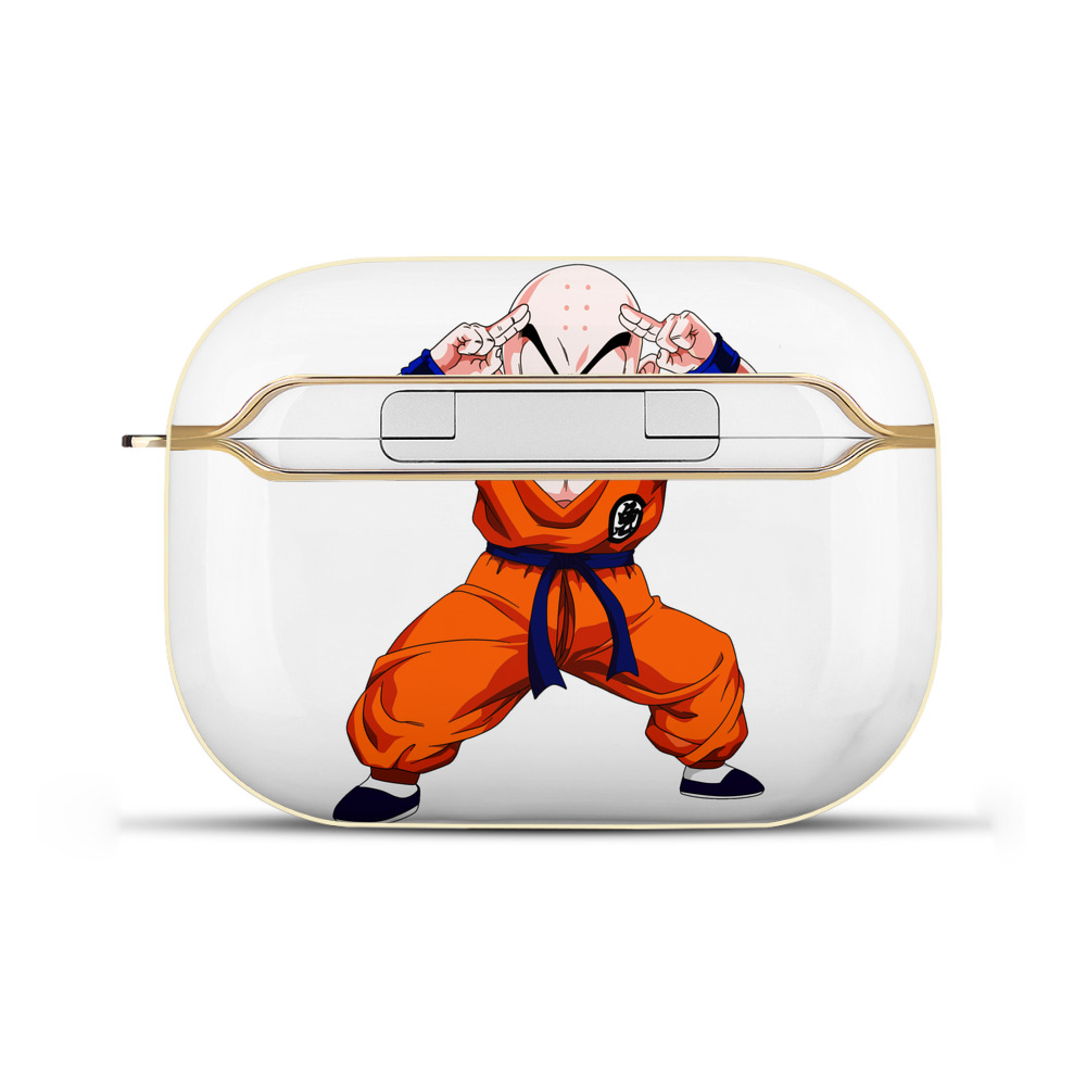（画像用） ドラゴンボール クリリン DRAGON BALL krillin 【AirPods Pro用】ハードシェル保護ケース｜耐衝撃・防指紋・カラビナ付き商品仕様