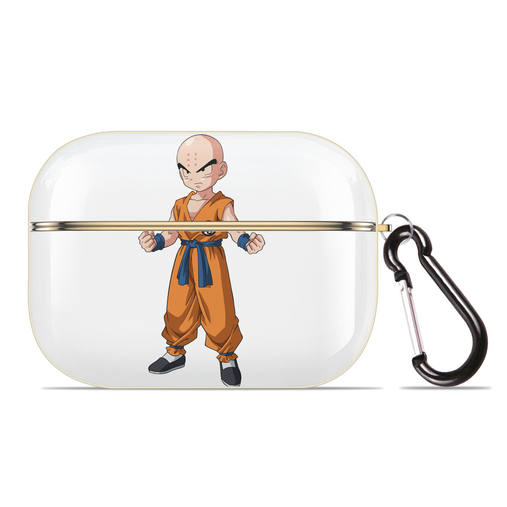 （画像用） ドラゴンボール クリリン DRAGON BALL krillin 【AirPods Pro用】ハードシェル保護ケース｜耐衝撃・防指紋・カラビナ付き商品仕様