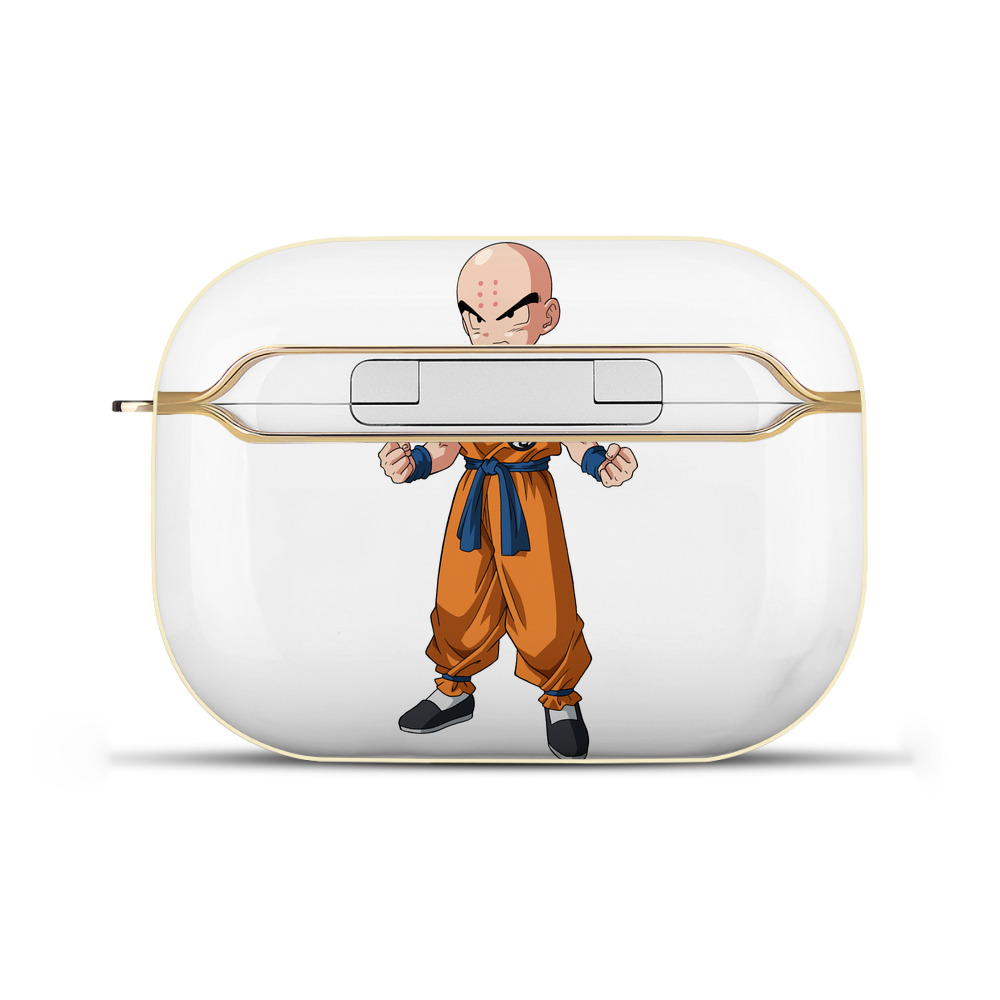 （画像用） ドラゴンボール クリリン DRAGON BALL krillin 【AirPods Pro用】ハードシェル保護ケース｜耐衝撃・防指紋・カラビナ付き商品仕様