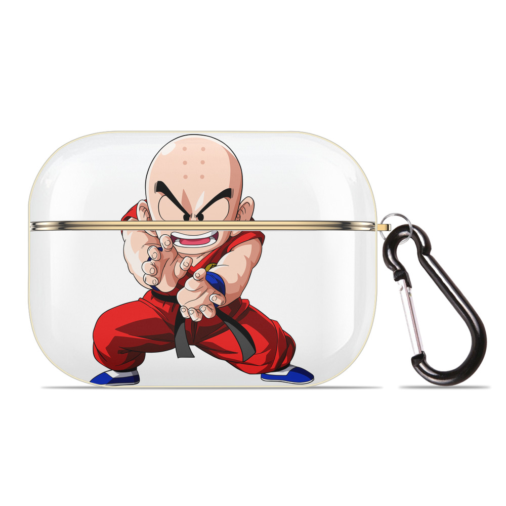 （画像用） ドラゴンボール クリリン DRAGON BALL krillin 【AirPods Pro用】ハードシェル保護ケース｜耐衝撃・防指紋・カラビナ付き商品仕様